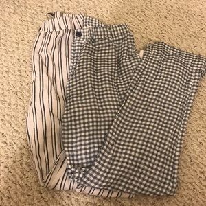 brandy melville striped tilden pants
